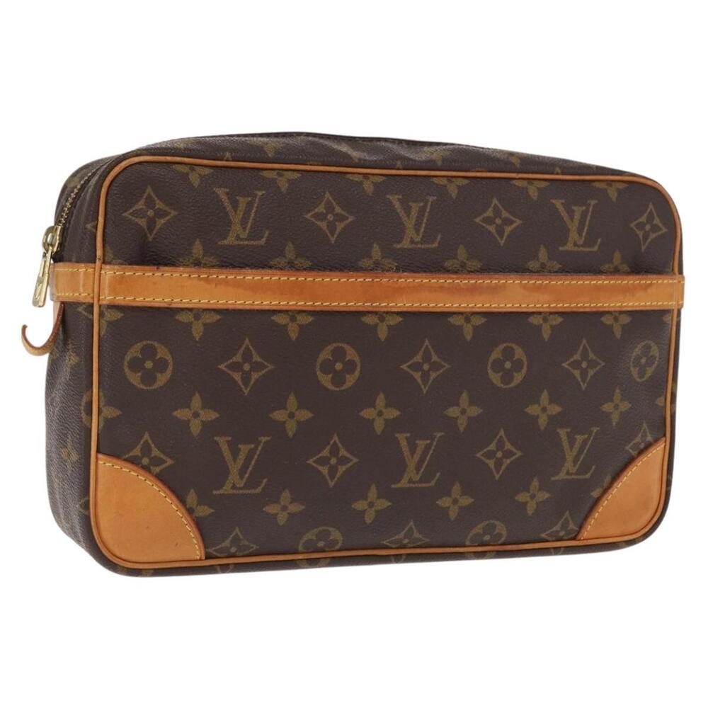 LOUIS VUITTON Monogram Compiegne 28 Clutch Bag M51845 LV Auth am10267